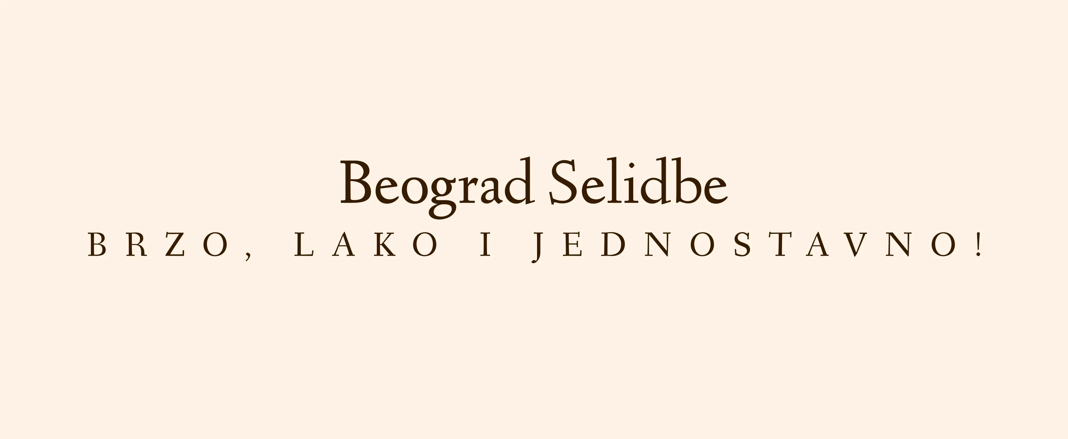 Selidbe Beogerad na Vodi